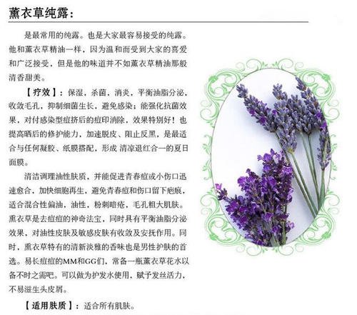 薰衣草纯露的功效与作用